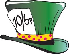 clipart of the green party hat