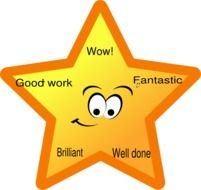 clipart of gold star