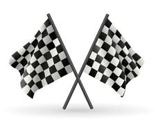 Black and white flags clipart