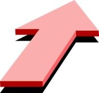 red Left Arrow drawing