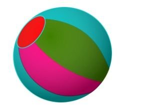Multi Color Beach Ball Vector