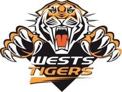 Wests Tigers Primary Logo 2000 An Orange And Black Tiger Leaping
