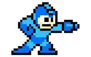 Mega Man Pixel as picture for clipart