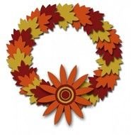 drawn christmas wreath of leaves