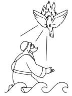 black and white picture of an old man with a dove