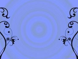 black pattern on a purple background