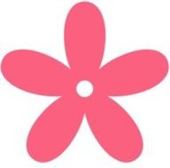 Clipart of the pink cute flower