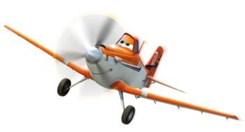 Clip Art of the cartoon plane character