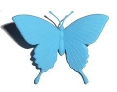 blue figure of a butterfly