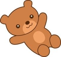 drawing of a teddy bear on a white background