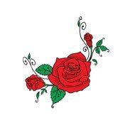 Clip Art of Dozen Roses