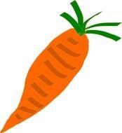 orange Vegetable drawing
