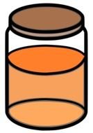 jar with honey as a graphic image