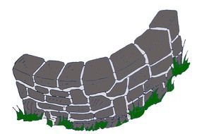 Clip art of stone wall