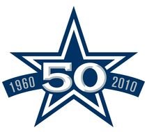 Blue and white "Dallas Cowboys" clipart