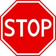 Red Stop Sign drawing