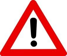 caution, warning traffic sign