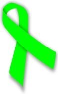 Clip art of green Awareness Ribbons