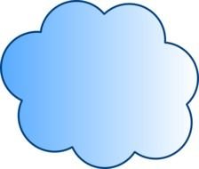 Blue Cloud At Clkercom Vector Online Royalty