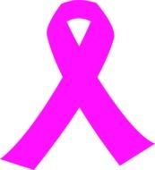 Hot Pink Ribbon At Clkercom Vector Online