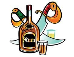 Rum Bottle drawing