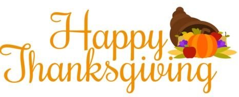 Happy Thanksgiving as picture for clipart