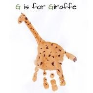 Beautiful and colorful drawing of the giraffe clipart