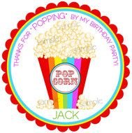 Circus Party Personalized Labels Favor Stickers Birthdayset Of 12