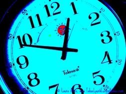 Clip art of the Daylight-savings Clock