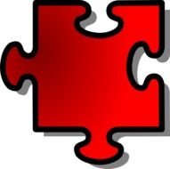Red Jigsaw Piece Clip Art 113500 Hightpng