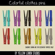 colorful clothespins for clothes