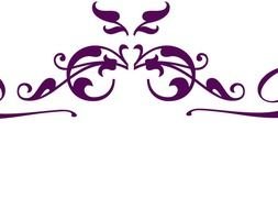 Vector Graphic Purple Swirls And Flowers Free Graphics Image By