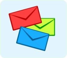 Colored Envelopes At Clkercom Vector Online