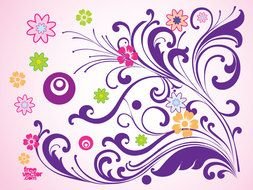 Vector Swirls drawing