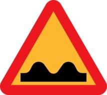 Speed Bump Sign At Clkercom Vector Online