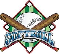 Clip art of Softball logo