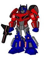 drawn Optimus Prime on a white background