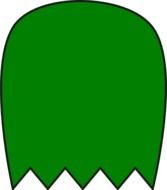 Green Pacman Ghost At Clkercom Vector Online