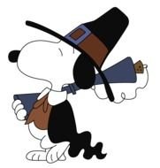 Snoopy Thanksgiving drawing