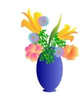 Valentine Flowers Vase Florasycom Svg Colouringbookorg