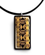 Digital Art Hawaii Domino Size Vintage Polynesian Tapa