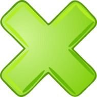 clipart of green cross sign