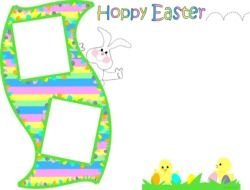 happy easter in graphic representation