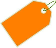 Orange Sale Tag At Clkercom Vector Online