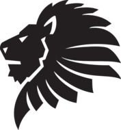 Lion Face Outline Cut At Clkercom Vector Online