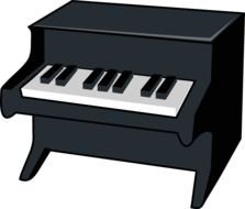 clipart of the small piano