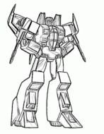 coloring page with transformer