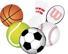 Sport balls drawing