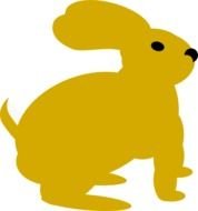 Yellow Rabbit At Clkercom Vector Online Royalty