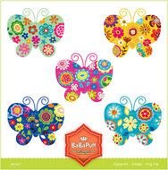 Butterfly For Scrapbooking Wedding Invitation Card